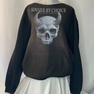 Sinner By Choice Black Sweatshirt, 2XL